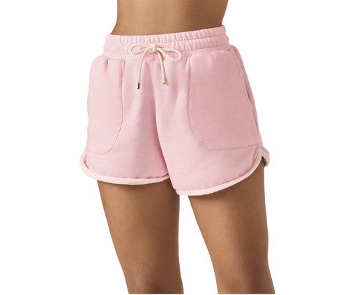 Shorts Fleece Rosa, Colorido | WestwingNow