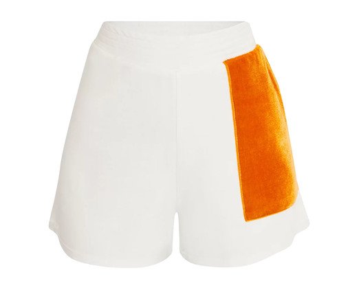 Shorts Duo Caramelo Off-White, Colorido | WestwingNow