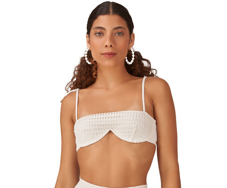 Top com Aro Magnólia Off-White | Westwing