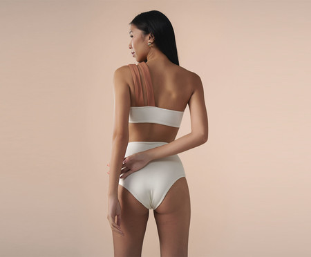 Top Um Ombro Só Contour Off White | Westwing