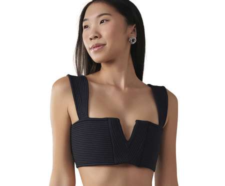 Top Reto V Contour Preto | Westwing