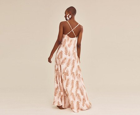 Vestido Longo Palms Areia - G | Westwing