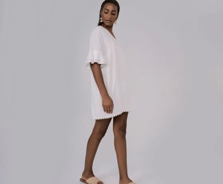 Vestido Curto Atenas Off-White - G | Westwing