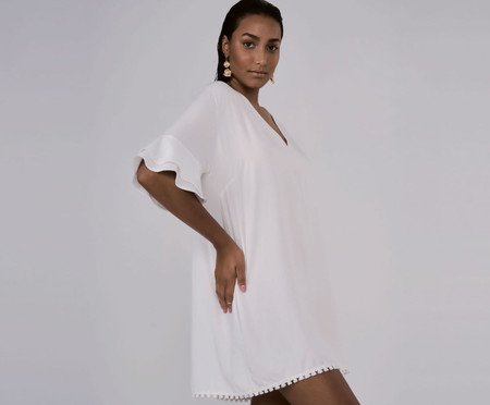 Vestido Curto Atenas Off-White - G | Westwing