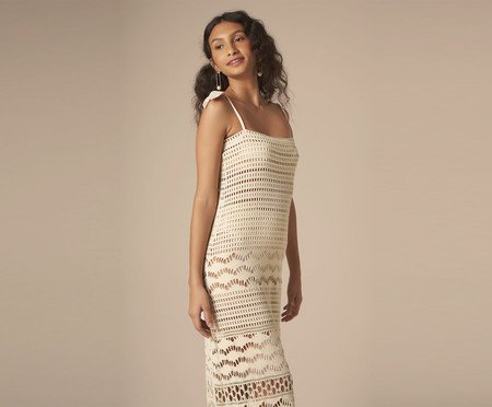 Vestido Magnólia Areia - P | Westwing