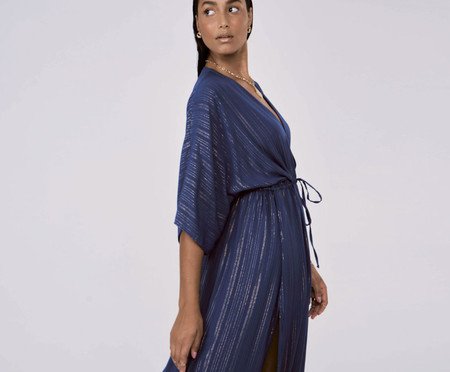 Vestido Longo Infinito Azul Índigo - M | Westwing