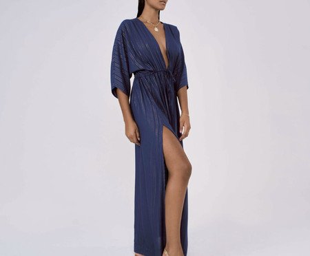 Vestido Longo Infinito Azul Índigo - M | Westwing