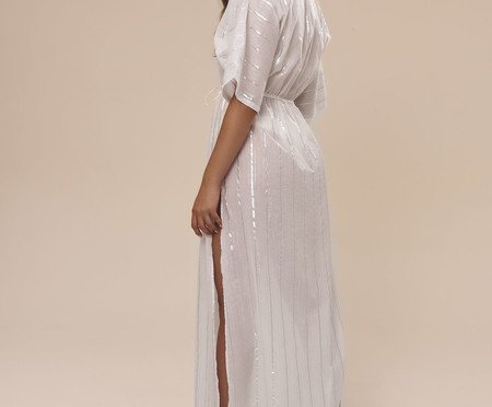 Vestido Longo Infinito Branco - G | Westwing
