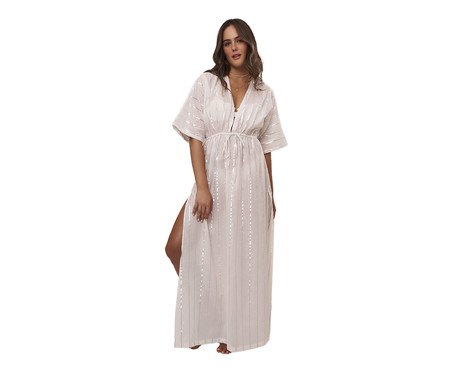 Vestido Longo Infinito Branco - G | Westwing
