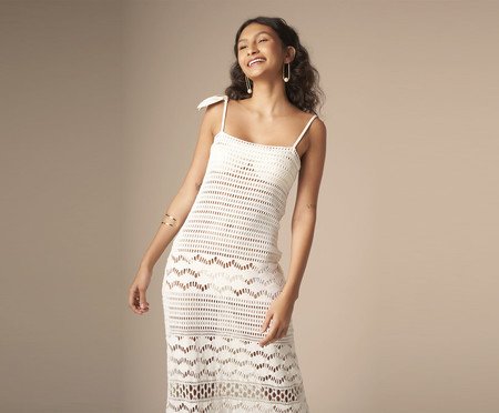 Vestido Magnólia Off-White - GG | Westwing
