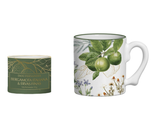 Kit Caneca e Vela Masterchef Bergamota Italiana e Ervas Finas, green | WestwingNow