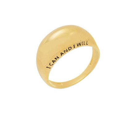 Anel Abaulado I Can and I Will Gold | Westwing