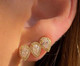 Brinco Ear Cuff Gotas Cristal Cravejadas Gold, multicolor | WestwingNow