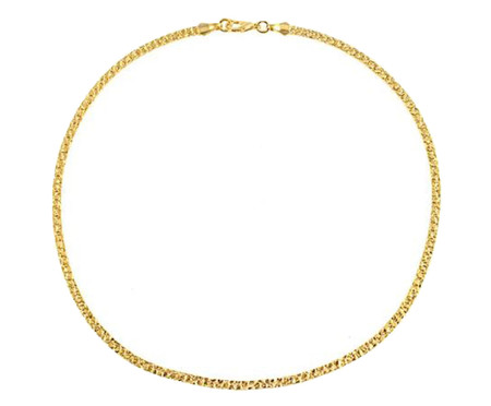 Choker Corrente Martellato Gold