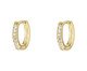 Argolinha em Prata Cravejada Fileira Jersey Gold, multicolor | WestwingNow