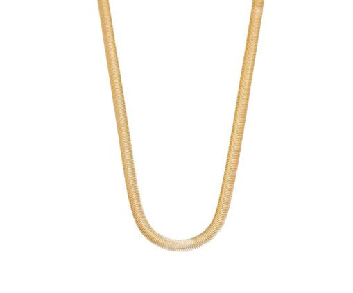 Colar Lacraia Curto e Grosso Pitone Gold - 40cm, multicolor | WestwingNow