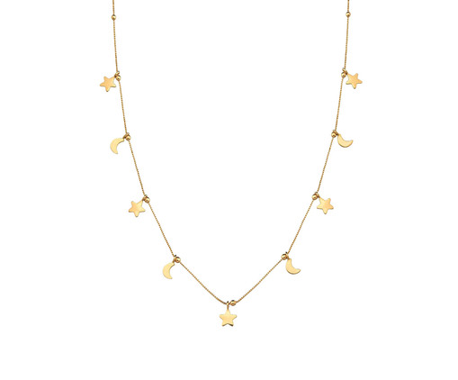 Colar Lua e Estrela Nuit Gold, multicolor | WestwingNow