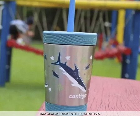 Copo Térmico Kids Tubarão Contigo - 341ml | Westwing