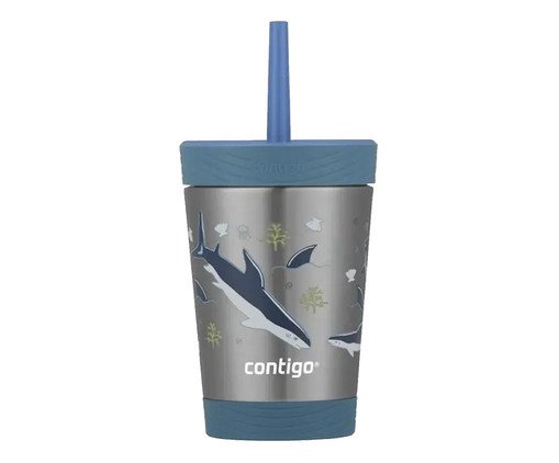 Copo Térmico Kids Tubarão Contigo - 341ml, multicolor | WestwingNow