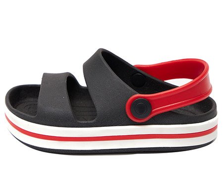 Babuche Gasf Preto e Vermelho