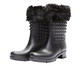 Galocha Fluffy Preta Matte Spike e Meia, Preto | WestwingNow