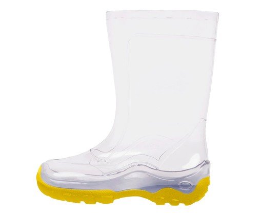 Galocha Infantil Yerkoy Transparente e Amarela, Amarelo | WestwingNow
