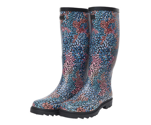 Galocha Raindrops Slim Estampada Multicolor Matte, Colorido | WestwingNow