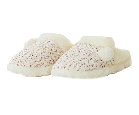 Pantufa Feminina Bege