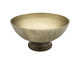 Bowl em Metal com Base em Madeira - Dourado, gold | WestwingNow