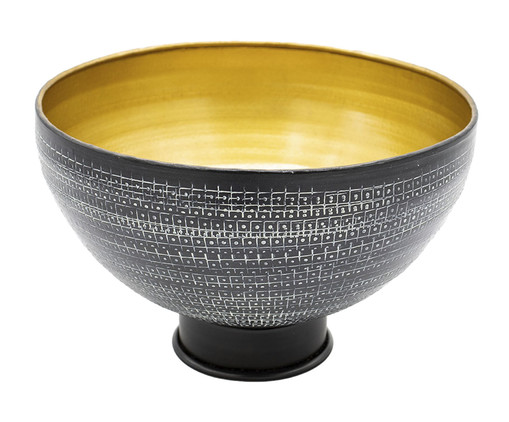 Bowl em Metal Yeri - Preto, black | WestwingNow