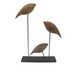 Adorno Passaros em Madeira e Base Metal - Bege, beige | WestwingNow
