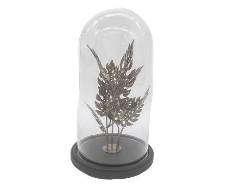 Adorno Folhagem com Redoma - Bronze | Westwing