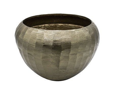 Cachepot em Metal Nicky - Dourado