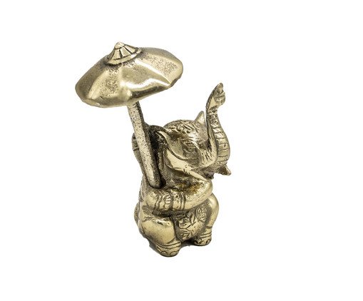 Adorno Elefante em Metal I - Dourado, gold | WestwingNow