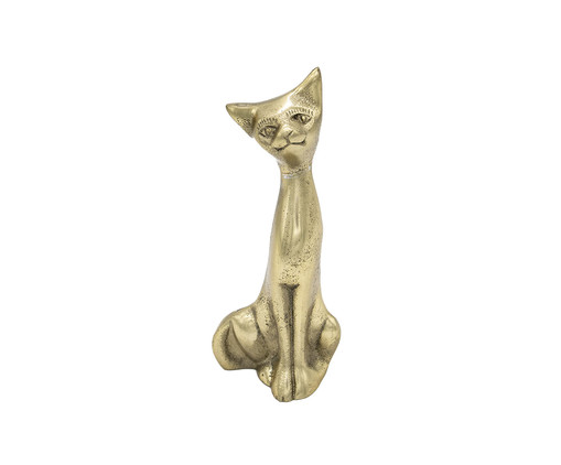 Adorno Gato em Metal I - Dourado, gold | WestwingNow