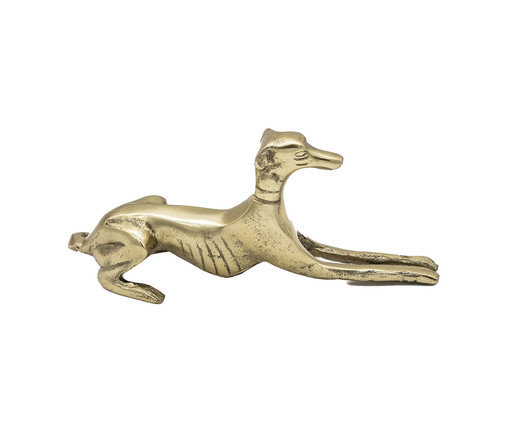 Adorno Cachorro em Metal II - Dourado, gold | WestwingNow