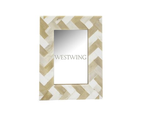 Porta-Retrato de Osso - Bege | Westwing