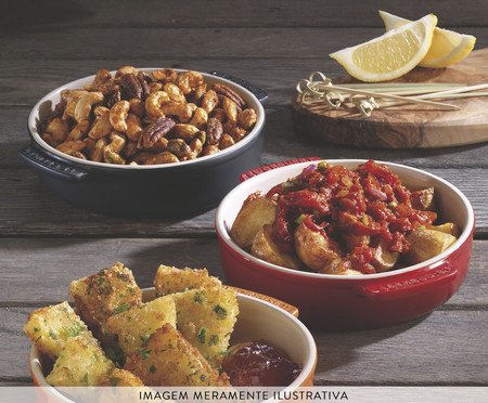 Prato para Tapas Vermelho - 14cm | Westwing