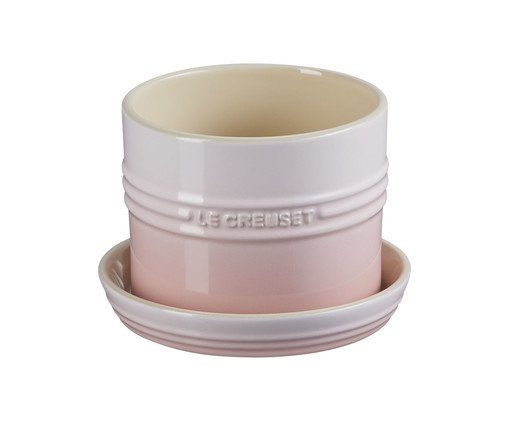 Vaso para Ervas com Bandeja - 14cm, Rosa | WestwingNow