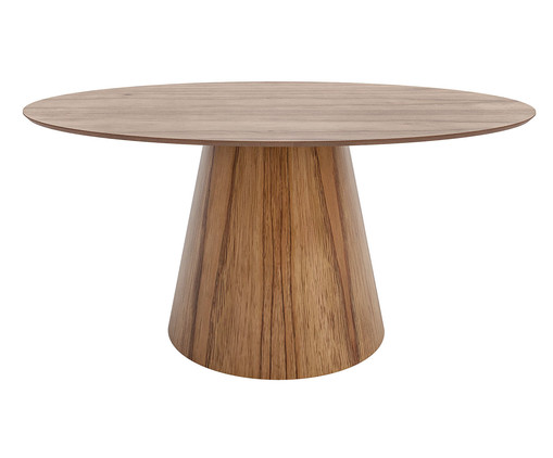 Mesa de Jantar Oval Cone Castanho, Marrom | WestwingNow