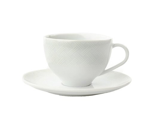 Xícara Chá Santorini em Porcelana Branco, Branco | WestwingNow