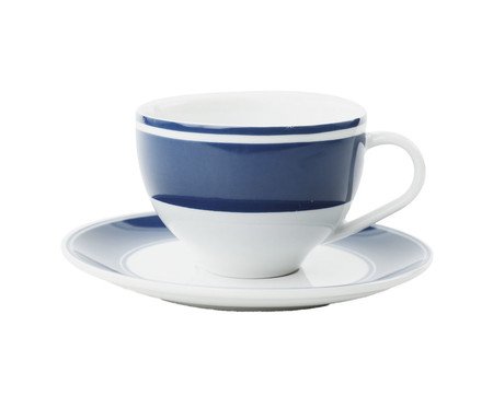 Xícara Chá Riviera em Porcelana Azul | Westwing