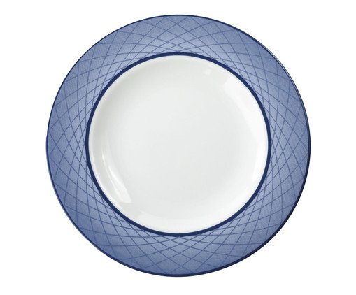 Prato Pão Dubai em Porcelana Azul, Azul | WestwingNow