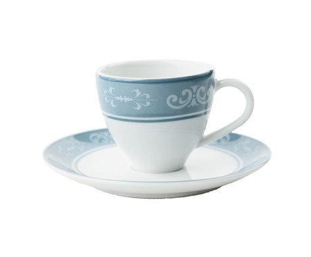 Xícara Café Viena em Porcelana Azul | Westwing