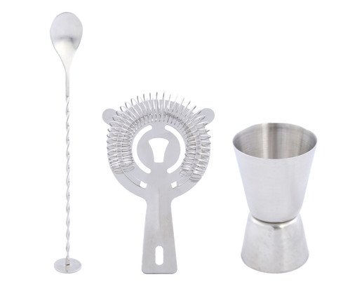 Kit Drink Aço Inox Prata, Prata ou Metálico | WestwingNow