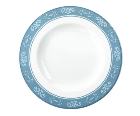 Prato Sobremesa Viena em Porcelana Azul | Westwing