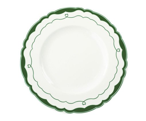 Prato Sobremesa Cannes em Porcelana Verde, Verde | WestwingNow