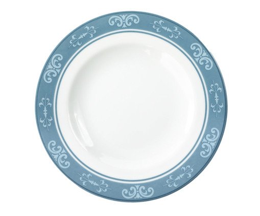 Prato Pão Viena em Porcelana Azul, Azul | WestwingNow