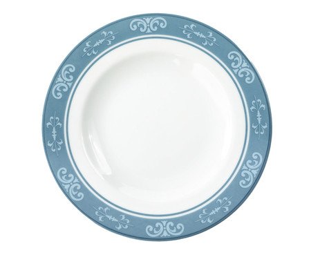 Prato Pão Viena em Porcelana Azul | Westwing