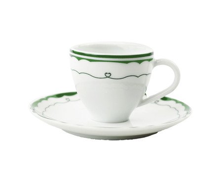 Xícara Café Cannes em Porcelana Verde | Westwing
